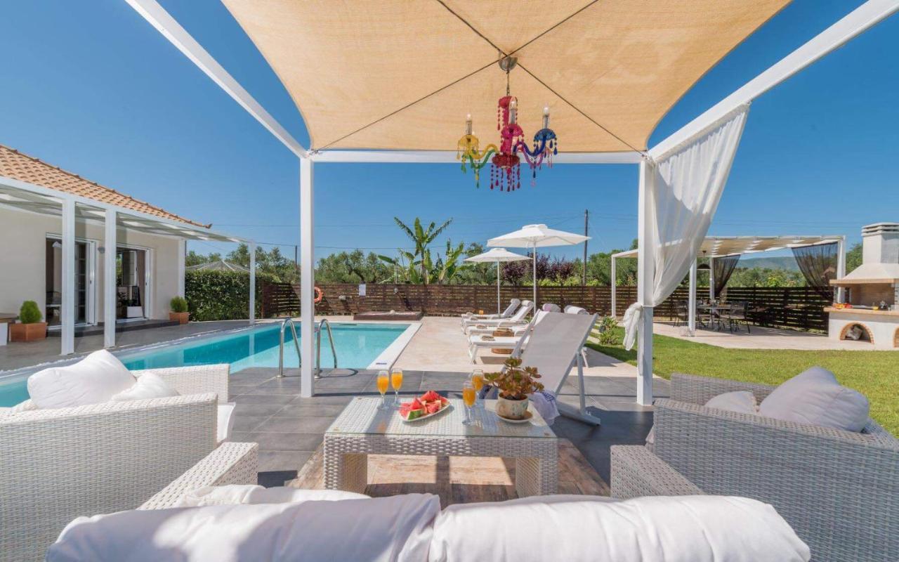Madini Luxury Villa With Private Heated Pool Vanato Eksteriør bilde
